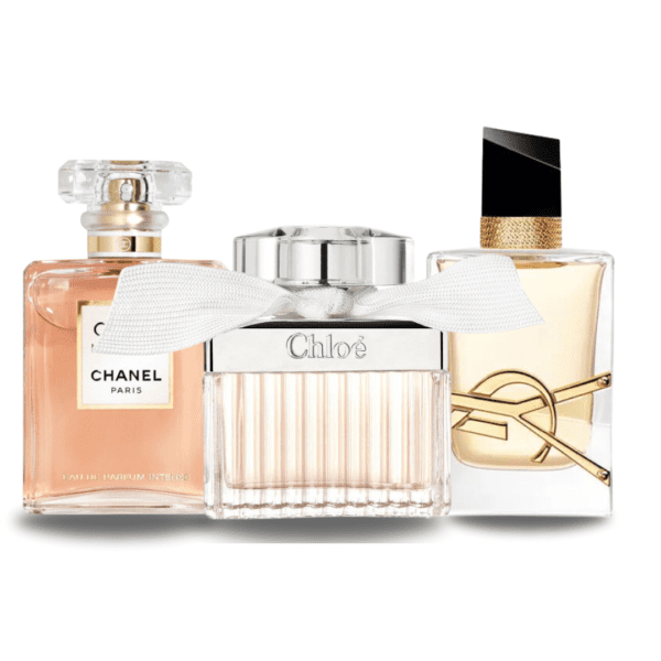 Combinatie van 3 geuren - Coco Mademoiselle af Chanel, Libre af Yves Saint Laurent og Chloé Signature